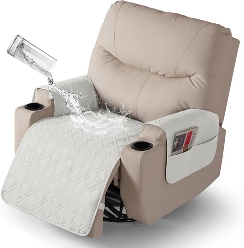 Vista 36 de VANSOFY - Fundas de asiento 100% impermeables para sillas reclinables, color azul, 22 pulgadas Azuree