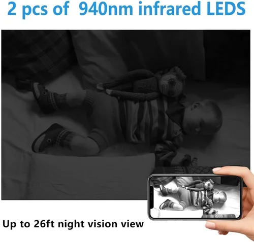 Vista 6 de Cámara inalámbrica Wifi más pequeña, detector de cámara de batería HD1080P, cámara espía, mini cámara, cámara de niñera, cámara pequeña, cámara