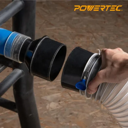 Vista 7 de POWERTEC 70112-P2 Adaptador de conexión y desconexión rápida de 4 pulgadas, paquete de 2