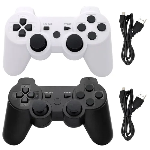 Vista 16 de Ceozon PS3 Controller Wireless 2 Pack Gamepad Compatible for PS3 Remote Joystick with Charging Cables Black and Black