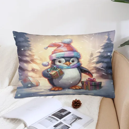 Vista 13 de Fundas de almohada de primavera con bonitos muñecos de nieve, fundas de almohada rústicas para vacaciones, funda de almohada tamaño Queen