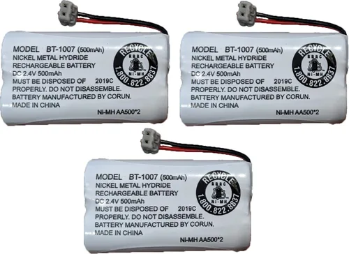 Vista 3 de JustGreatDealz Batería BT-1007 BT1007 BT904 BT-904 BT1015 BT-1015 BBTY0651101 BBTY0460001 BBTY0510001 BBTY0624001 BBTY0700001 HHR-P506 HHR-P50