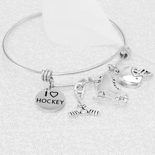Vista 4 de Kivosliviz Regalos de hockey Pulsera Hockey Equipo Hockey Accesorios Regalos para Jugadores