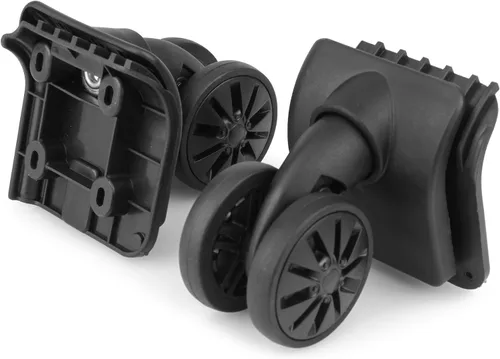 Vista 4 de Zoofen Repuesto de rueda de equipaje de reparación de maletas Ruedas giratorias Accesorios de equipaje (W249B, 2 piezas)