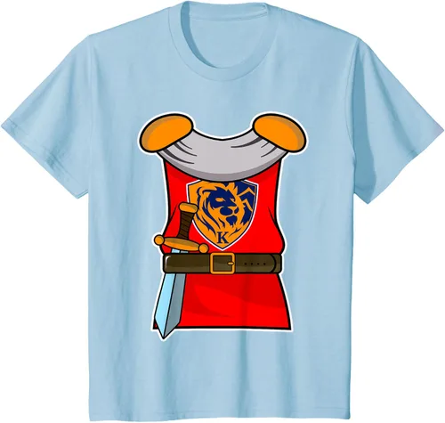 Vista 7 de Disfraz medieval de caballero de Halloween para adultos y niños, Negro, S
