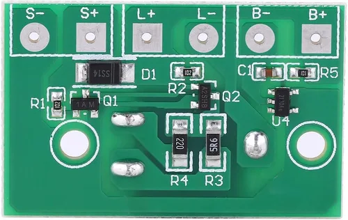 Vista 7 de Controlador de lámpara solar, controlador solar, módulo de carga de energía solar, placa de circuito de control de batería de litio de 3.7 V, auto