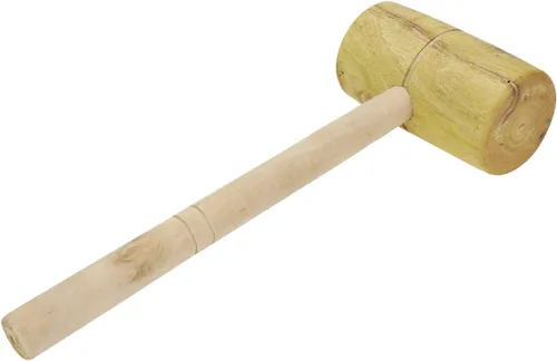 Vista 3 de Bitray Martillo de madera Molde de punto de cruz Mazo Barril en forma de mazo Herramienta de mano para carpintería