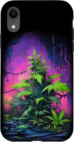 Vista 25 de 420, Colorful Weed Phone Accessory, Pink, Green & Purple Case for iPhone 16