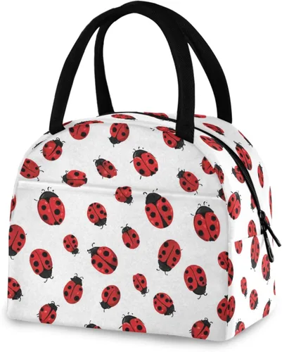 Vista 31 de Bolsa de almuerzo reutilizable para mujer africana con bolsillo frontal con cierre de cremallera aislada, bolsa térmica para el trabajo, picnic