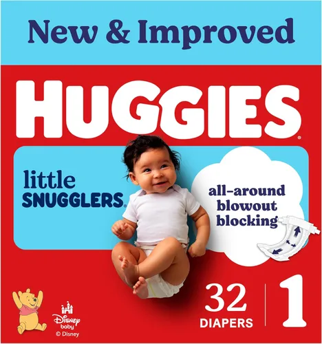 Vista 26 de Huggies Little Snugglers - Pañal para bebé, talla 1, 8 a 14 libras, 34717, 20