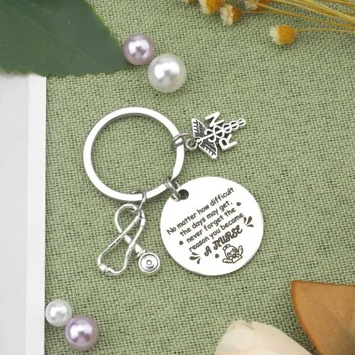 Vista 5 de IFFMU Regalos de enfermería para mujeres, regalos de graduación de enfermera, llavero de enfermería, agradecimiento de Navidad, regalos de cumpleaños