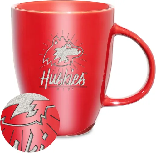 Vista 83 de Rico Industries - Taza de lustre cerámico con grabado láser de la NCAA de 18oz - Café-Té