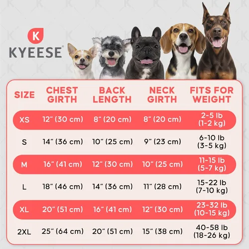 Vista 4 de KYEESE Pijamas para perros, pijamas ligeras para perros pequeños, pijamas de malla transpirable para perros, ropa de una sola pieza suave, cómoda