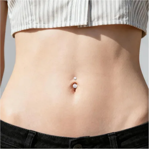 Vista 6 de Vsnnsns Piercing para el cuerpo, 14G-20G, acrílico, transparente, para nariz, labio, lengua, ceja, septum, cartílago, tragus, ombligo, ombligo
