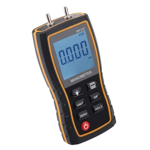 Vista 8 de Manómetro diferencial profesional de la presión diferencial de Digitaces SW-512B alto manómetro