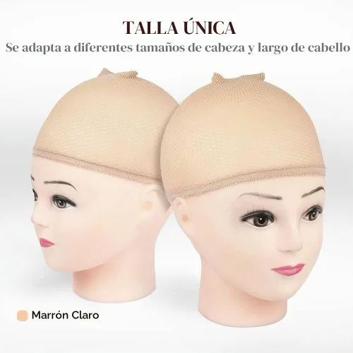 Vista 2 de MORGLES Gorra de malla para peluca, 6 piezas de red de malla para mujer, tejido antideslizante, red de pelo de extremo cerrado