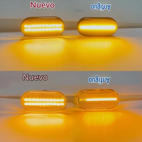 Vista 2 de 2 unids dinámicas LED luces de marcador lateral 12 V fluye luz de señal de giro montaje para Nissan Qashqai J10 Micra C Frontier D40 Navara Versa