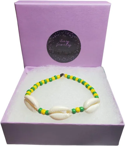 Vista 14 de Sea Shell Santeria Ilde Stretch Unisex Beaded Ifa Bracelet