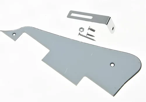 Vista 38 de KAISH Golpeador de guitarra Abalone Pearl LP con soporte negro para Epiphone Les Paul