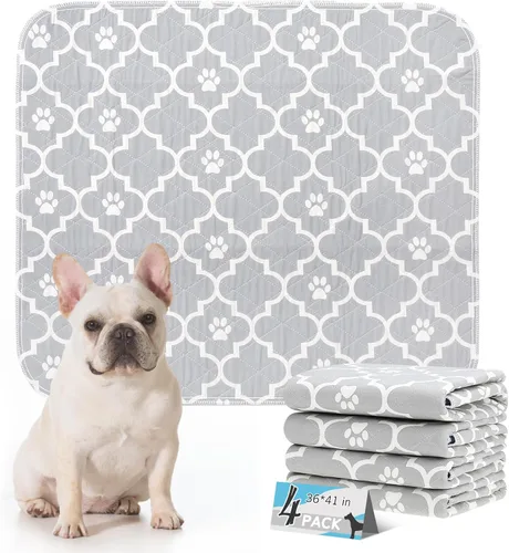 Vista 16 de Almohadillas lavables para orina de perros, 18 x 24 pulgadas, 2 unidades, almohadilla de parto para entrenamiento de cachorros, protector de suelo