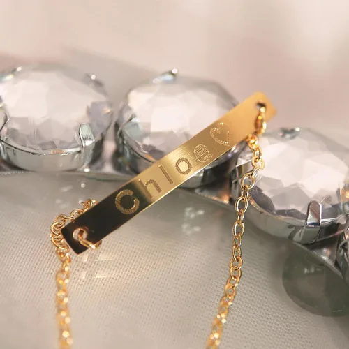 Vista 5 de Petite Boutique Tobillera con inicial para mujer, tobillera con nombre personalizado con iniciales, tobilleras personalizadas para mujer, elegante