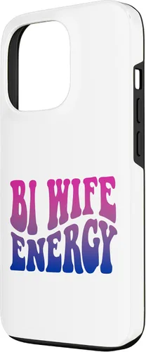 Vista 2 de iPhone 13 Pro Bi Wife Energy Bisexual Pride Bisexual Flag Retro Vintage Case
