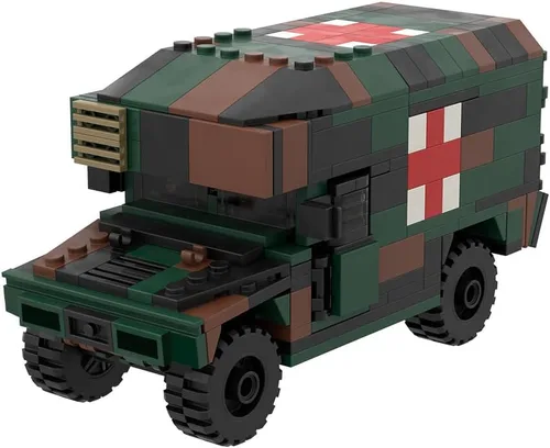 Vista 9 de Kit de construcción de vehículos blindados M998A1 de Karoyd Technic, juego de bloques de construcción de la serie militar blindada (355 piezas)
