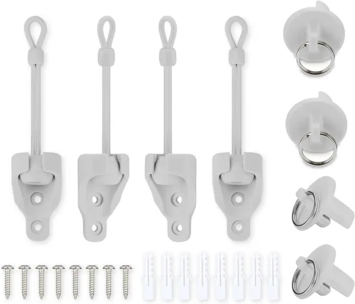 Vista 12 de Coolaroo - Piezas de repuesto para atar sombra y tapa de extremo con kit de anillo, resistencia a la intemperie, compatible con persianas