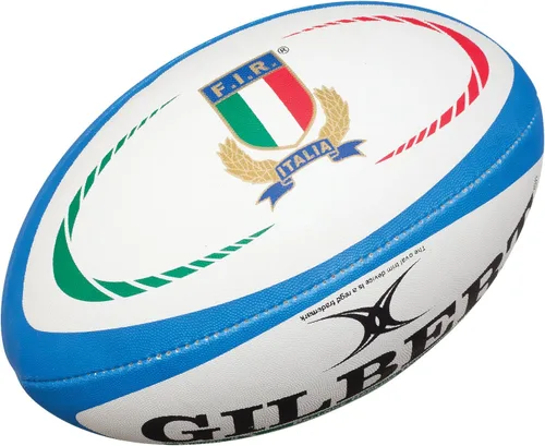 Vista 4 de Gilbert Italy Official Replica Rugby Ball - Blue/White