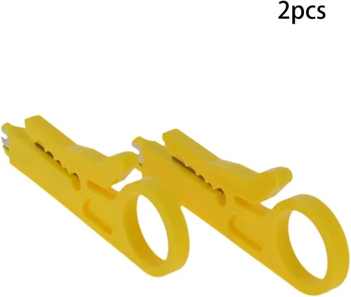 Vista 3 de Utoolmart Mini pelacables cortador de perforación para cable de red, cable de datos RJ45 Cat5, cable de teléfono y cable UTP de computadora, 2