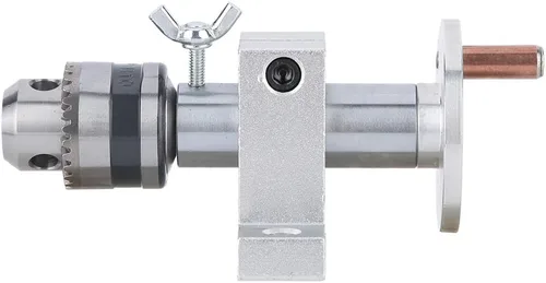 Vista 8 de Centro giratorio vivo de carpintería de bricolaje con llave para mini máquina de torno