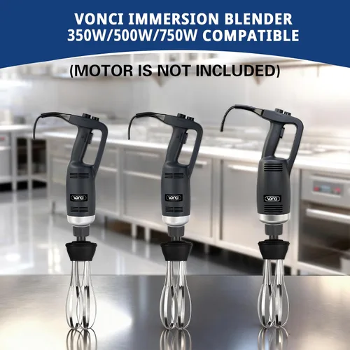 Vista 3 de VONCI Accesorio de batidor desmontable de 10 pulgadas. Compatible con batidora de inmersión comercial de 350 W, 500 W y 750 W.