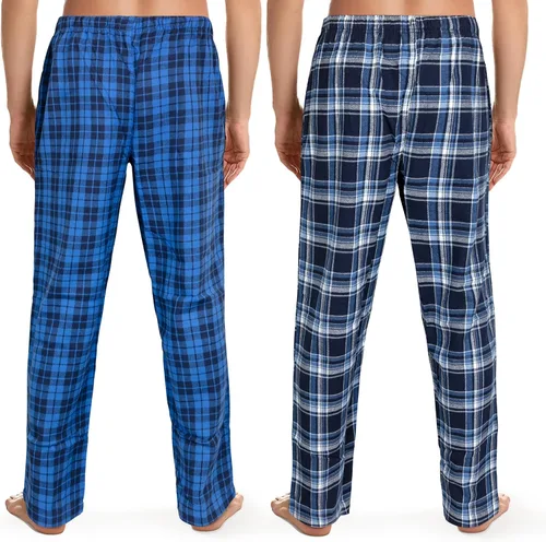 Vista 2 de Fruit of the Loom Pantalón de pijama en tela de franela teñida, para hombre