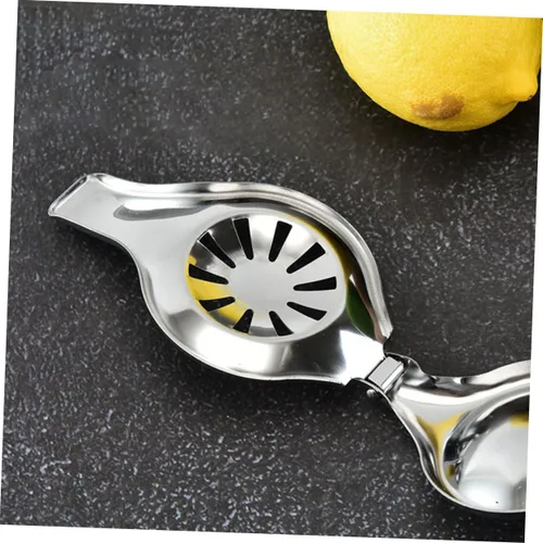 Vista 3 de Zerodeko Exprimidor de limón Exprimidor de limón Exprimidor manual de frutas Exprimidor de cítricos Exprimidor de frutas de acero inoxidable