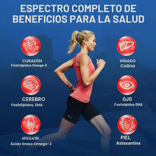 Vista 5 de ZEBORA Aceite de krill de 1200 mg Omega 3 con astaxantina, 120 cápsulas blandas, 60 porciones Alta absorción EPA, DHA y fosfolípidos, apoya