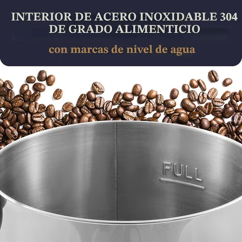 Vista 6 de Elite Gourmet CCM040 - Urna de café de acero inoxidable de 40 tazas, filtro extraíble para una fácil limpieza, dispensador bidireccional con asas