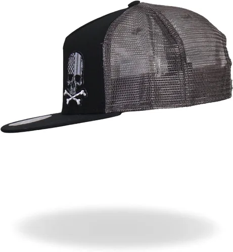 Vista 3 de Hot Leathers GSH2004 Bandera Skull Snap Back Ball Hat