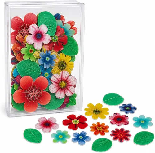 Vista 9 de 60 piezas de papel comestible azul con diseño de mariposas Mariposas azules 60 piezas