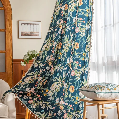 Vista 27 de Cortinas estampadas para sala de estar, artesanías populares, 54 pulgadas de largo, estilo indio, hippie, bohemio, con bolsillo para cortinero B2