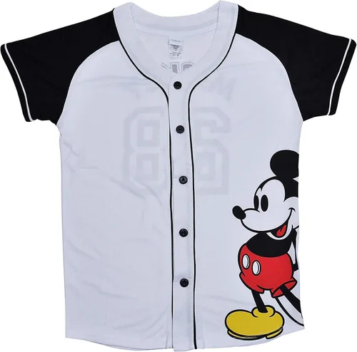 Vista 7 de Disney Mickey Mouse 28 - Camiseta para mujer con botones frontales