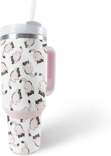 Vista 32 de MightySkins - Vaso con purpurina brillante compatible con Stanley The Quencher H2.0 FlowState de 40 onzas, parte trasera de cascabel, acabado