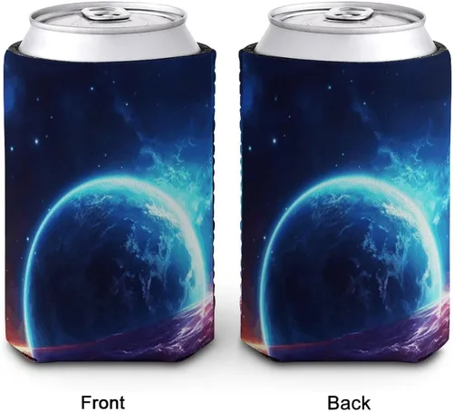 Vista 7 de Star Planet Sleeve Neoprene Insulator Reusable，Cup Sleeve – Washable And Reusable，Iced Coffee Cups for Cold Drinks Beverages And Holder for Most