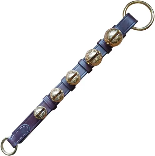 Vista 7 de Rustic Red Door Co. Cascabeles colgantes de cascabel en correa de cuero para perilla de puerta, perro para salir, entrenamiento para cachorros