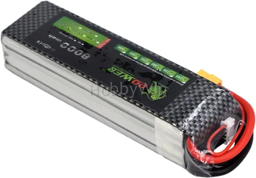 Vista 6 de 14.8V 4S 8000mAh 35C LiPO Batería XT60 Enchufe para RC Avión Helicóptero Miltirotor Cámara Drone