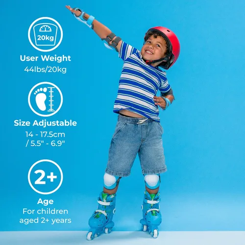 Vista 8 de Volution Learner Twista Patines – Patines ajustables 2 en 1 para niños a partir de 2 años – Convierte de patines de tres ruedas a patines en línea