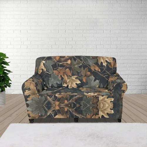 Vista 129 de ZOUTAIRONG Fundas elásticas para sofá con estampado de ramas de camuflaje 3D para sofá, funda para muebles de un solo cojín, decoración del hogar u