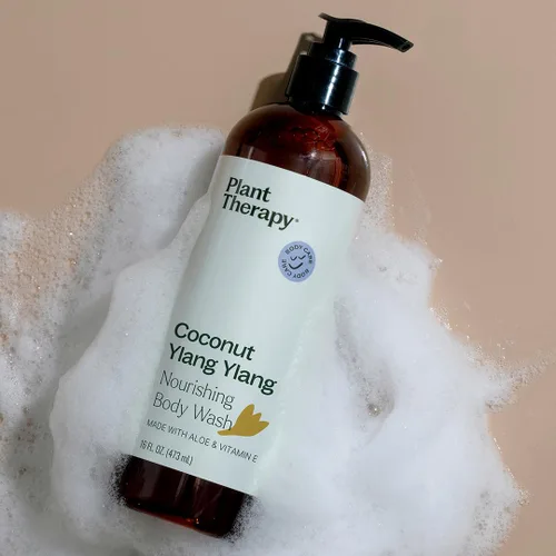 Vista 6 de Plant Therapy Coconut Ylang Ylang Gel de baño natural de 16 onzas para todo tipo de piel, gel de baño sin sulfato, para hombres o mujeres, aroma
