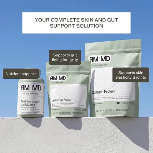 Vista 7 de Amy Myers MD Proteína de colágeno en polvo, colágeno tipo 1 y 3, colágeno bovino para apoyar el cabello, la piel y las uñas saludables, sin gluten