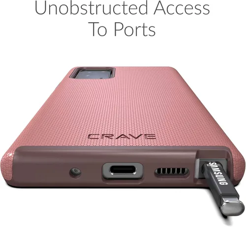 Vista 7 de Crave Galaxy Note 20 Caso, Funda De Doble Capa De Protección A Prueba De Golpes Para Samsung Galaxy Note 20 (6.7 Pulgadas) - Berry