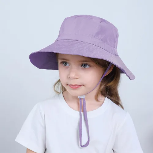 Vista 5 de Sombrero de sol para bebé, gorra ajustable para playa, verano, sonrisa, protección UPF 50+ para bebé niña y niño